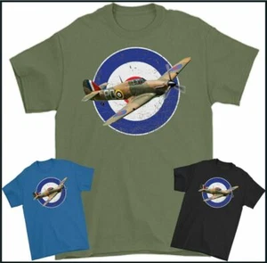 HAWKER HURRICANE T-SHIRT WWII British Fighter Battle of Britain RAF Tee Top - Bild 1 von 27