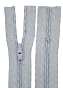 Reißverschluss für Bettwäsche 1 Weg hell grau schließbare Länge 30-200 cm - Bild 1 von 1