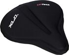 Bike Gel Saddle Cover Spin Class Wide End Deep Padding Gel Tech Black