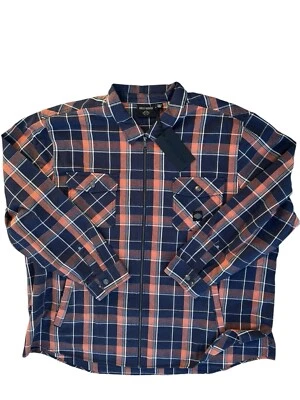 Camisa a Cuadros Harley Davidson Eclipse Para Hombre Cremallera 69644-23VM 5XL Auténtica Bicicleta Foto 1 de 4