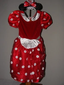 Vestido de Disfraz de Minnie Mouse de la Tienda Disney talla 6/6x orejas más - Imagen 1 de 5