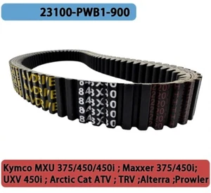 23100-PWB1-900 Drive Belt 848x30 For Kymco MXU 375 400 450i Maxxer UXV 450i . - Picture 1 of 9