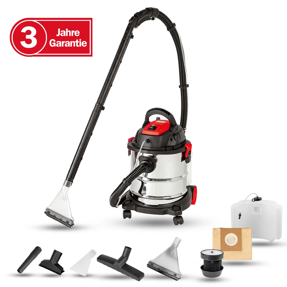 WALTER Nass /-Trockensauger 1600W, Sprühsauger, Trockensaugen, Nasssaugen, 20L - Bild 1 von 4