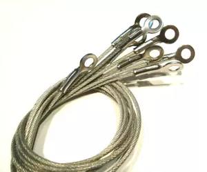 Cable Length with Eyelets...Cable Size 1.50mm or 2.0mm Single/Double Eye - Picture 1 of 9