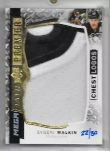 15-16 UPPER DECK PREMIER MEGA PATCH CHEST LOGOS #PMP-EM EVGENI MALKIN 22/30 2CL - Picture 1 of 1