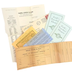 c.1926 Thomas Cook & Son Cook's Travelers Checks Brochure Bundle Letter Ads - Picture 1 of 15