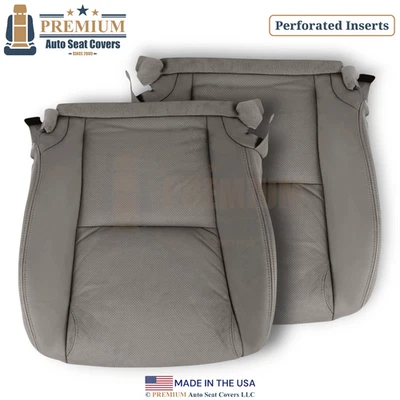 2006-2011 For Lexus GS350 Genuine Leather Perf. Bottom Replacement Covers Gray - Image 1 of 4