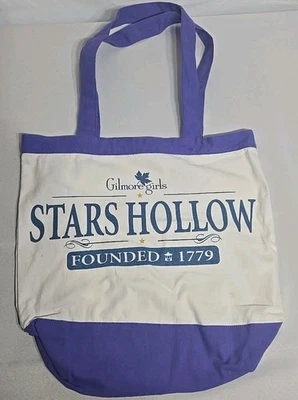 Bolso de Mano Gilmore Niñas Estrellas Hueco Púrpura y Blanco Excelente Estado  Foto 1 de 4