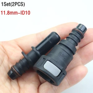 1set(2PC) Nylon Fuel Line Quick Connect Release Hose Disconnect Hose 11.8mm ID10 - Picture 1 of 7