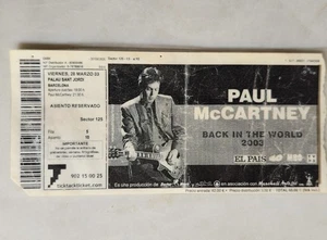 ENTRADA CONCIERTO PAUL McCARNEY-BACK IN THE WORLD 28/03/03 - Imagen 1 de 2