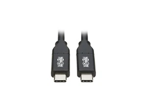 Tripp Lite U040-C3M-C-5A Black USB-C Cable (M/M) - USB 2.0, 5A Rating, USB-IF - Picture 1 of 4