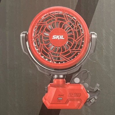 VENTILADOR DE ABRAZADERA SKIL PWRCORE FN0400D-00 12V/20V INALÁMBRICO SIN ESCOBILLAS 4" 2 VELOCIDADES Foto 1 de 3