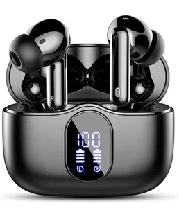 Cuffie Auricolari Bluetooth 5.3 con 4 Mic, Wireless In Ear HiFi Stereo - Zdjęcie 1 z 8