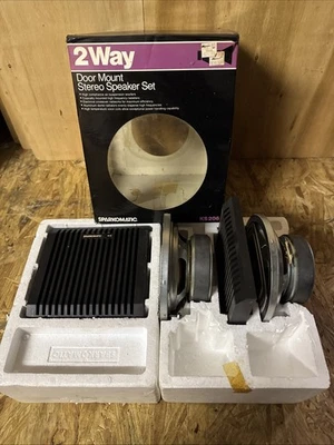 Altavoces de puerta bidireccionales SparkOmatic vintage - 25-50 W - sin cubiertas de parrilla Foto 1 de 4