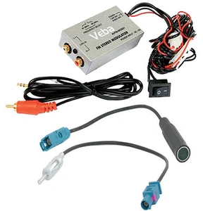 Veba Fakra Verkabelt Fm-Modulator Opel Ford Audi Ipod IPHONE MP3 Auto Aux Teil - Picture 1 of 3