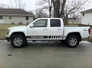 2X Multicolor Graphic Strip Car Racing Vinyl Decal Sticker Fits for Gmc Canyon - Picture 1 of 4
