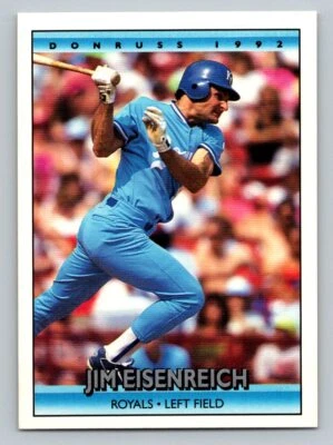 1992 Donruss   #297 Jim Eisenreich  Kansas City Royals - Image 1 of 2