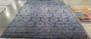 NAVY / SILVER 9'-0" x 12'-0" Back Stain Rug, Reduced Price 1172773362 MAD604G-9 - Picture 1 of 4