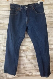 Jeans Levis 517 para hombre 33 x 34 azul denim pierna recta desgastado j248 - Imagen 1 de 3