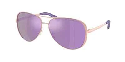 AUTHENTIC MICHAEL KORS SUNGLASSES MK 5004 1003/4V CHELSEA  ROSE GOLD/PURPLE - Image 1 of 2