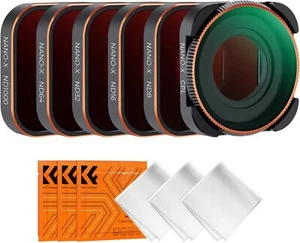 K&F Concept 6 Pack CPL+ND8+ND16+ND32+ND64+ND1000 Filter Set for Hero 9/10/11/12 - Picture 1 of 8