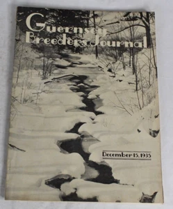 Guernsey Breeders Journal December 15, 1935 Cow Calf Bull Farms Cattle Dairy Ads - Bild 1 von 17