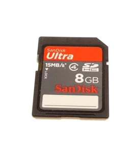 SanDisk Ultra 8GB SD card (15MB/s) - Picture 1 of 2