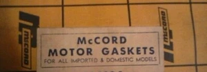 OIL PAN GASKET SET for 1964 PONTIAC TEMPEST, 6 Cyl. McCORD GASKET # CS-2568P - Bild 1 von 1
