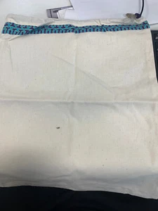 Tory Burch unbenutzter weißer Staubschuhbeutel mit Kordelzügen 15"x12" - Bild 1 von 1