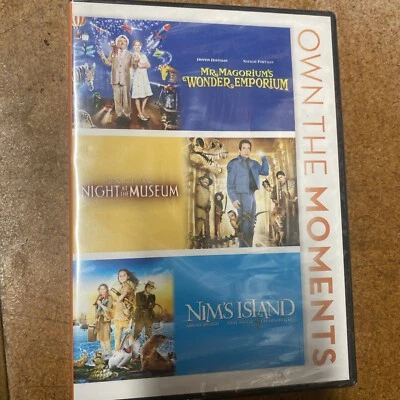 Mr. Magoriums Wonder Emporium/Night at the Museum/Nims Island (DVD, 2012, 3-Disc Foto 1 de 2