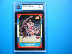 1986 1986/87 FLEER NBA BASKETBALL CARD #10 OTIS BIRDSONG KSA 9 MINT SHARP+ GL - Picture 1 of 2