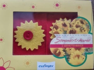Serviettenringe "Sommerträume" , Packung à 2 Stück, NEU - Picture 1 of 3