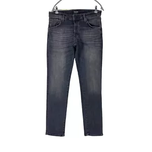 Jack&Jones Glenn Gris Oscuro Elástico Ajustado Vaqueros W33 - Imagen 1 de 12