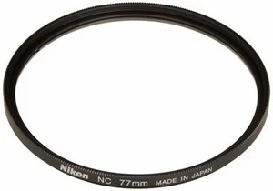 New Japan Genuine Nikon 77mm Screw-on Filter Neutral Clear NC-77 Glass Filter - Picture 1 of 3