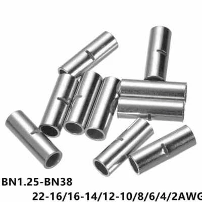 Non Insulated Copper Bare Ferrules Cord End Wire Splice Crimp Connector Terminal - Image 1 of 4