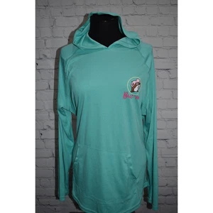 Buc-ee's Sun Shirt Hoodie Womens Size 2X Polyester Sunshine On My Mind Pineapple - Picture 1 of 7