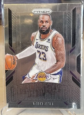 LeBron James 2024-25 Panini Prizm #14 Dominance Silver Heat Lakers Cavaliers - Image 1 of 2