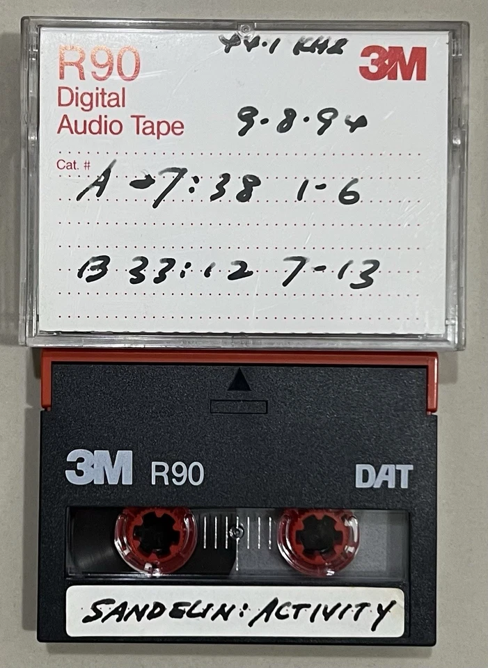 Sandelin - Activity! DAT Production Master Digital Audio Tape Cassette Rare - Image 1 of 1