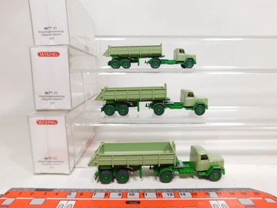 3X H0 1:87 0677 03 Camion Ribaltabile Magirus Mint Box #DW764-0,5 - Immagine 1 di 4