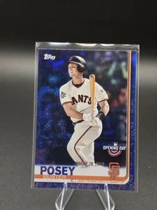 2019 Topps Opening Day - Buster Posey #105 Blue Foil - Picture 1 of 2