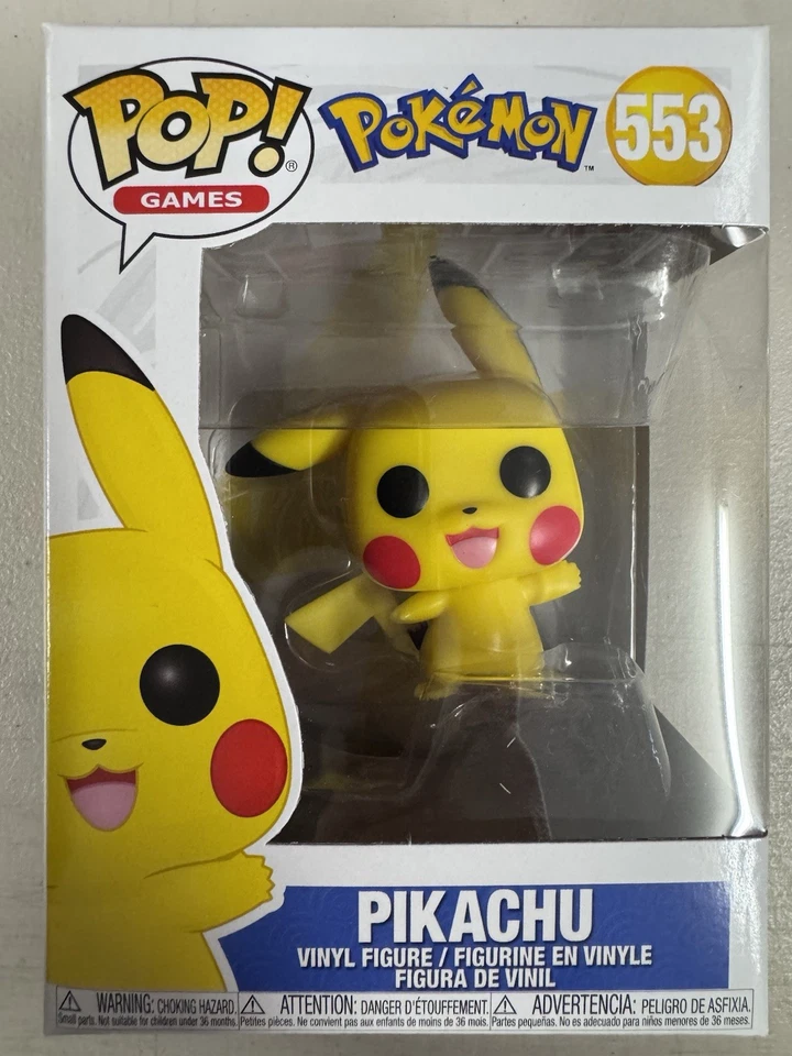 Pikachu (Waving) 553 ~ Pokemon ~ Funko Pop Vinyl ~ Games - image 1 of 4