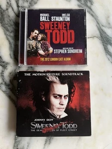 Sweeney Todd Soundtrack CDs, Motion Picture And 2012 Stage Versions. - Picture 1 of 5