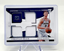 2022-23 PANINI NATIONAL TREASURES ROOKIE QUAD JERSEY RC CHRISTIAN BRAUN /99