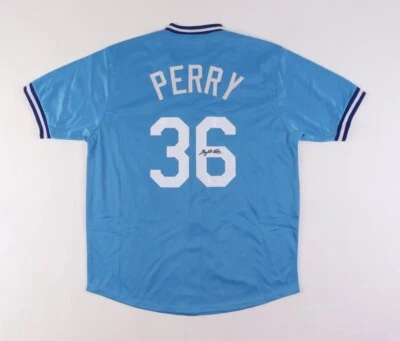 Gaylord Perry Signed Kansas City Royals Home Jersey (JSA COA) Hall of Fame 1991 - Image 1 of 4