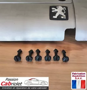 X8 Clips Vis Fixation Cache Moteur Peugeot 206 307 407 607 C4 1.8 2.0 16S 025067 - Picture 1 of 3