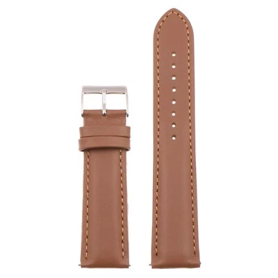 StrapsCo Classic Mens Leather Watch Band - Quick Release Men's Strap - Image 1 of 4