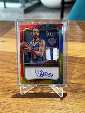 JOSE CALDERON SIGNED PATCH AUTO PRIZM SELECT TIE DYE KNICKS CARD /25 RARE