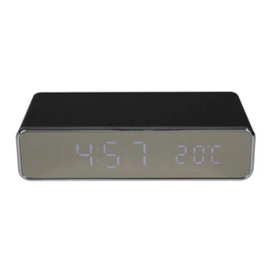 Recharge: Wireless Fast Charging Digital Alarm Clock Black Bedroom Bedside - Picture 1 of 10