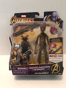 Marvel Avengers Infinity War / Rocket Raccoon & Groot Figures NEW!
