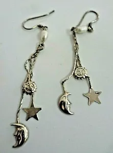 PENDIENTES PLATA DE 1ª LEY Y PERLAS - Imagen 1 de 2